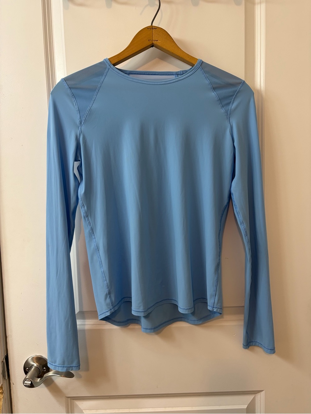 lululemon athletica Light Blue Long-Sleeve Crew Top